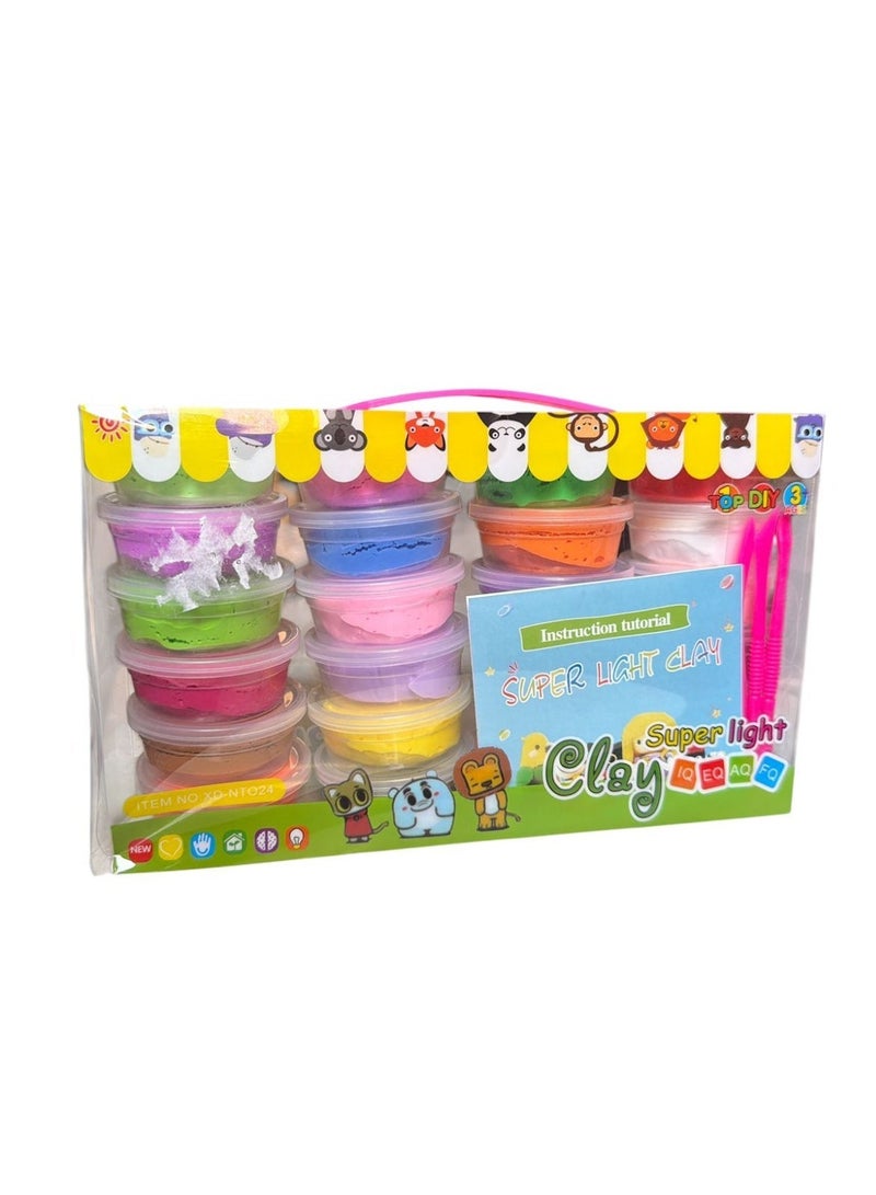 Top DIY "Super Light" Clay Studio – 24 Color Mega Pack - Image 1